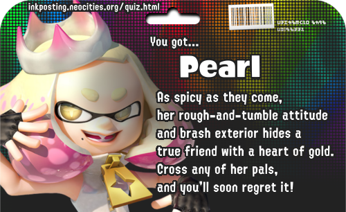 You got Pearl! As spicy as they come, her rough-and-tumble attitude and brash exterior hides a true friend with a heart of gold. Cross any of her pals, and you'll soon regret it!